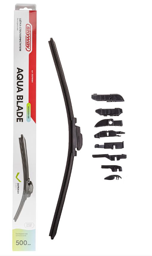 Щетка ст/очист. бескаркасная SKYWAY СТАНДАРТ 9 адаптеров 50см/20